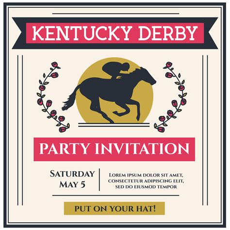Kentucky Derby Invite Template